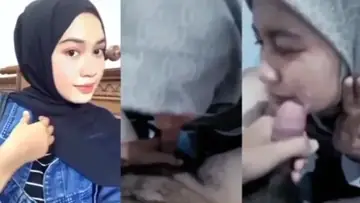 Jilbab Manis Sedot Batang Sampai Banjir Wajah Lumer WOT HD poster